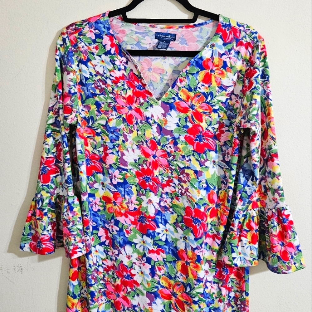Caribbean Joe Floral Summer Dress - Picture 5 of 6
